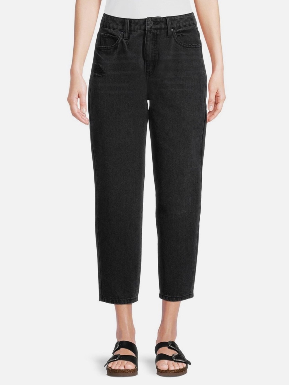 Time and Tru Black Ankle Barrel Jeans, Size 16 - NWT